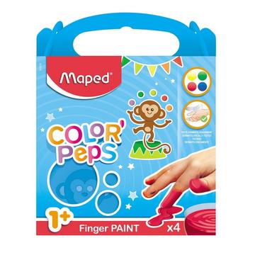 Maped M812510 pittura lavabili Blu, Verde, Rosso, Giallo