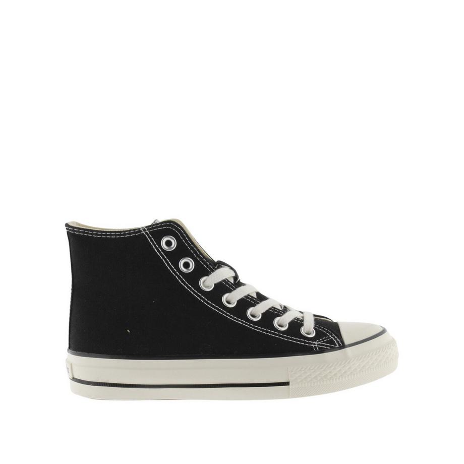 hohe sneakers aus glänzendem leinen für damen tribu