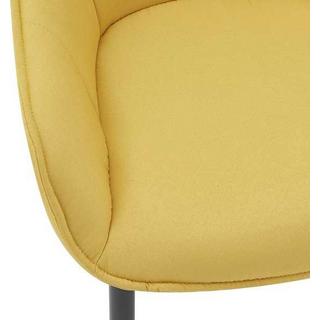 mutoni Fauteuil lin jaune  