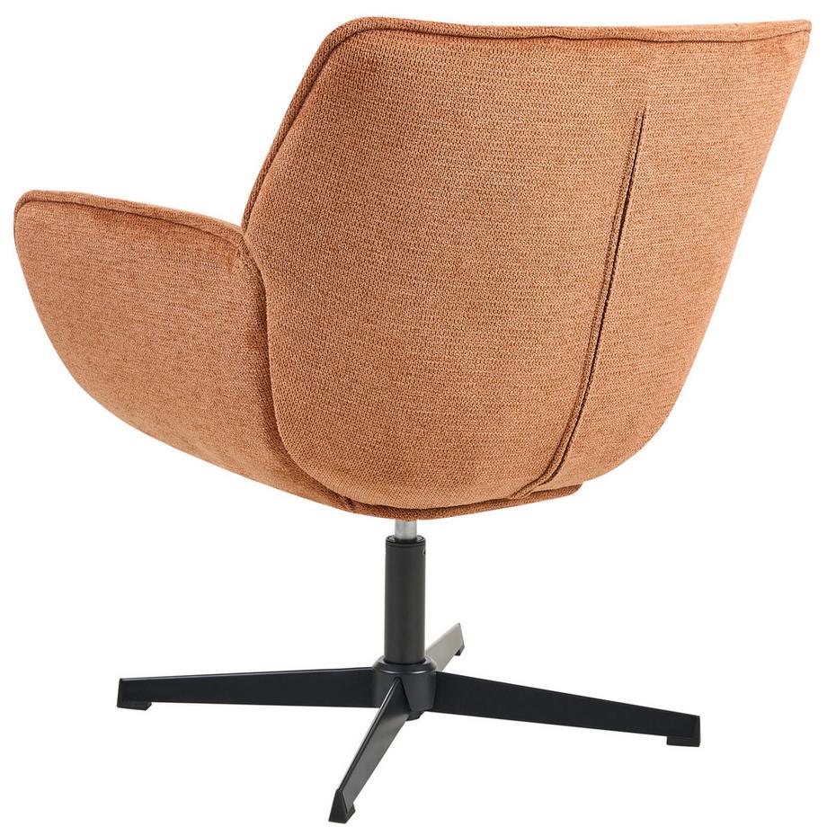 Beliani Fauteuil pivotant en Tissu  AUMA  