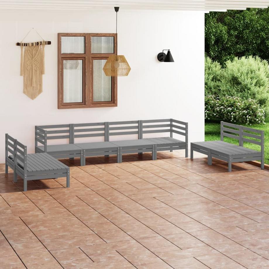VidaXL Ensemble de meubles de jardin bois de pin  