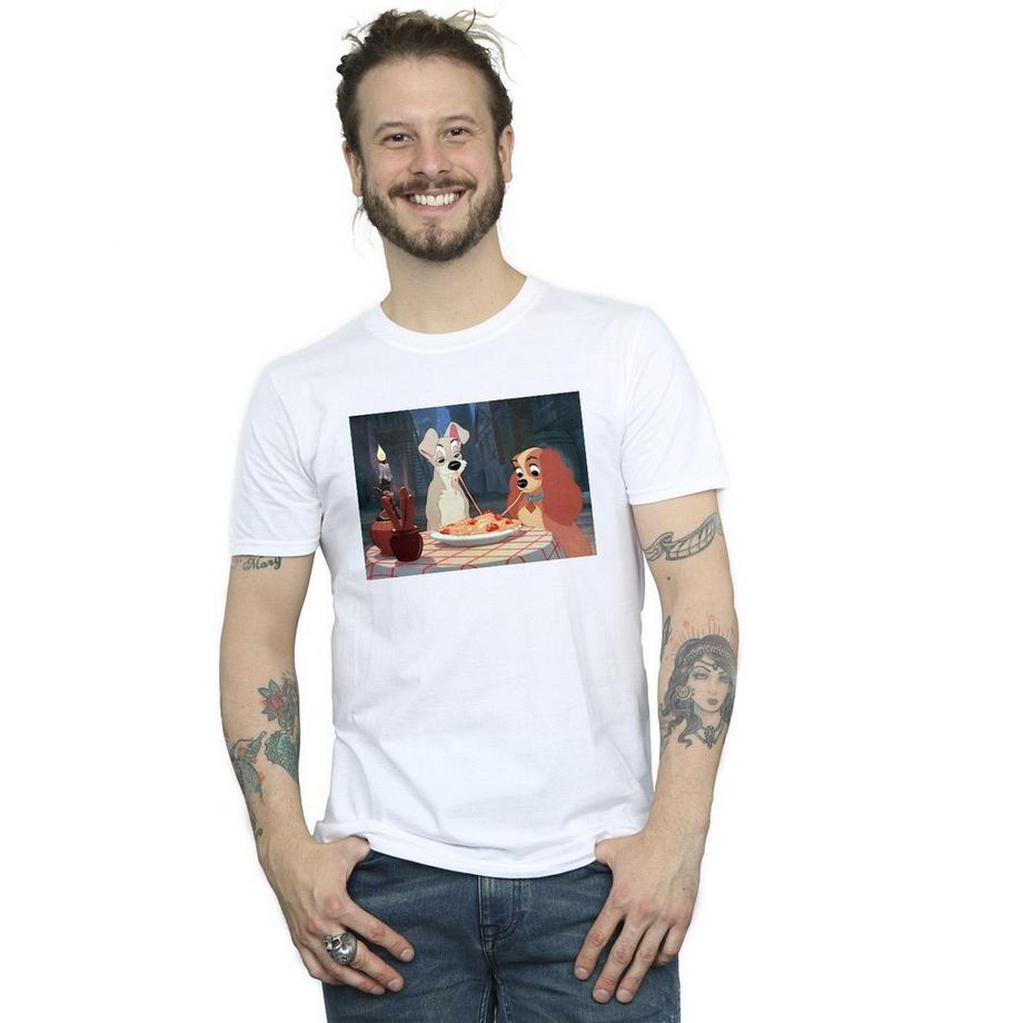 Disney Lady And The Tramp T-Shirt Stampata  