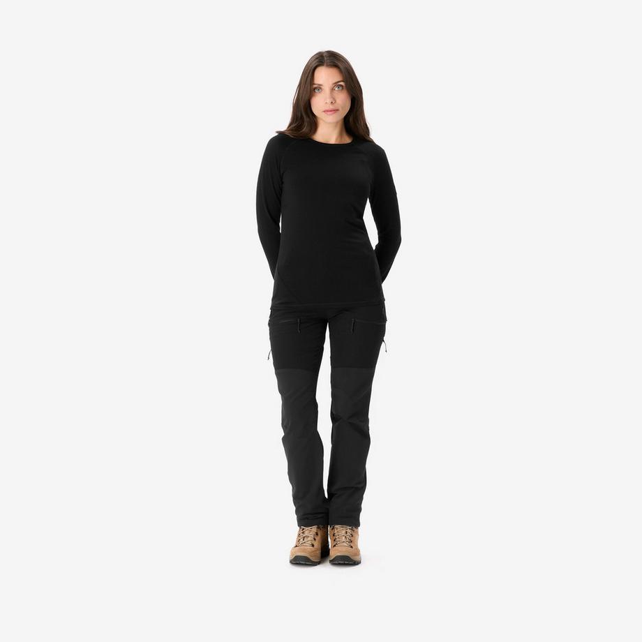SIMOND  T-Shirt aus 100% Merinowolle mit langen Ärmeln, Frau, 100% Merino, 