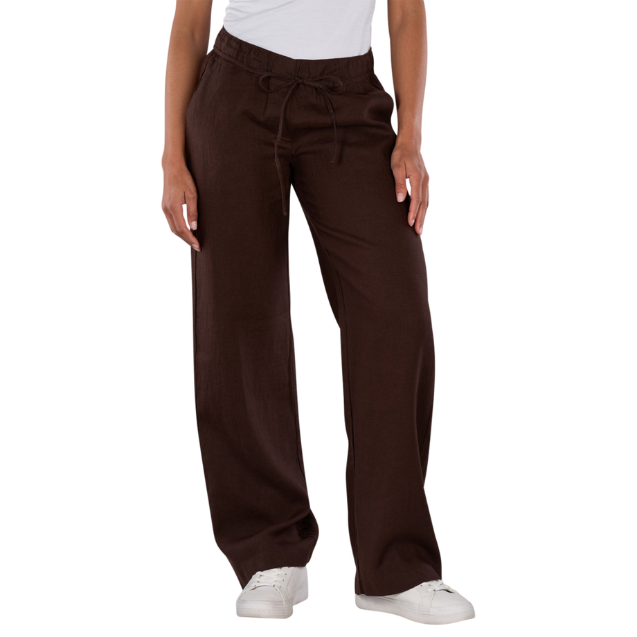 Chiara Belt Chino Wide Leg Pure Linen