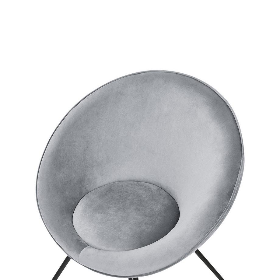 Beliani Sedia da pranzo en Velluto Retrò FLOBY II  