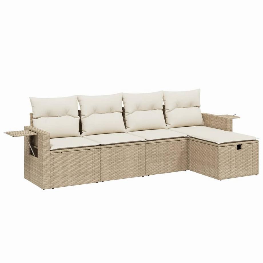 set divano da giardino Polirattan