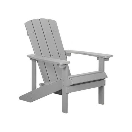 Beliani Chaise de jardin en Bois synthétique Rétro ADIRONDACK  