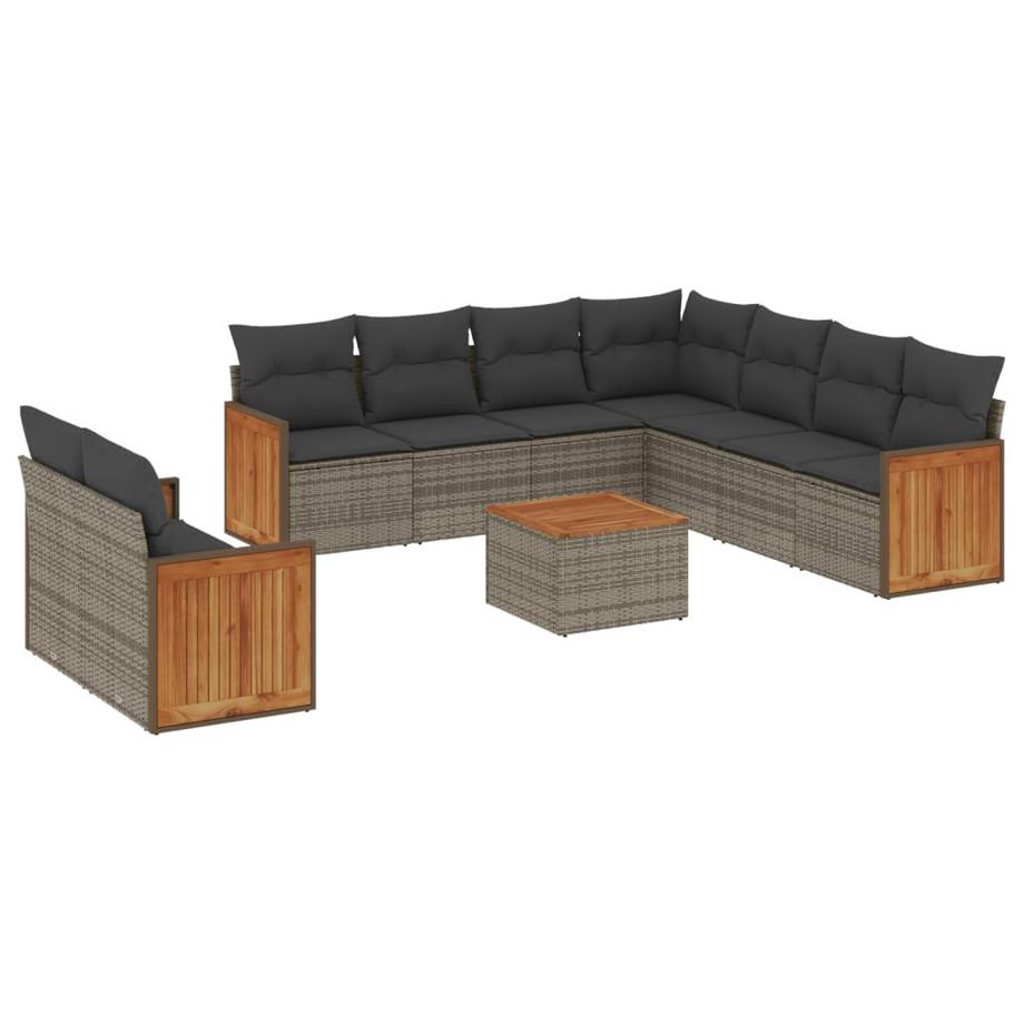 set divano da giardino Polirattan