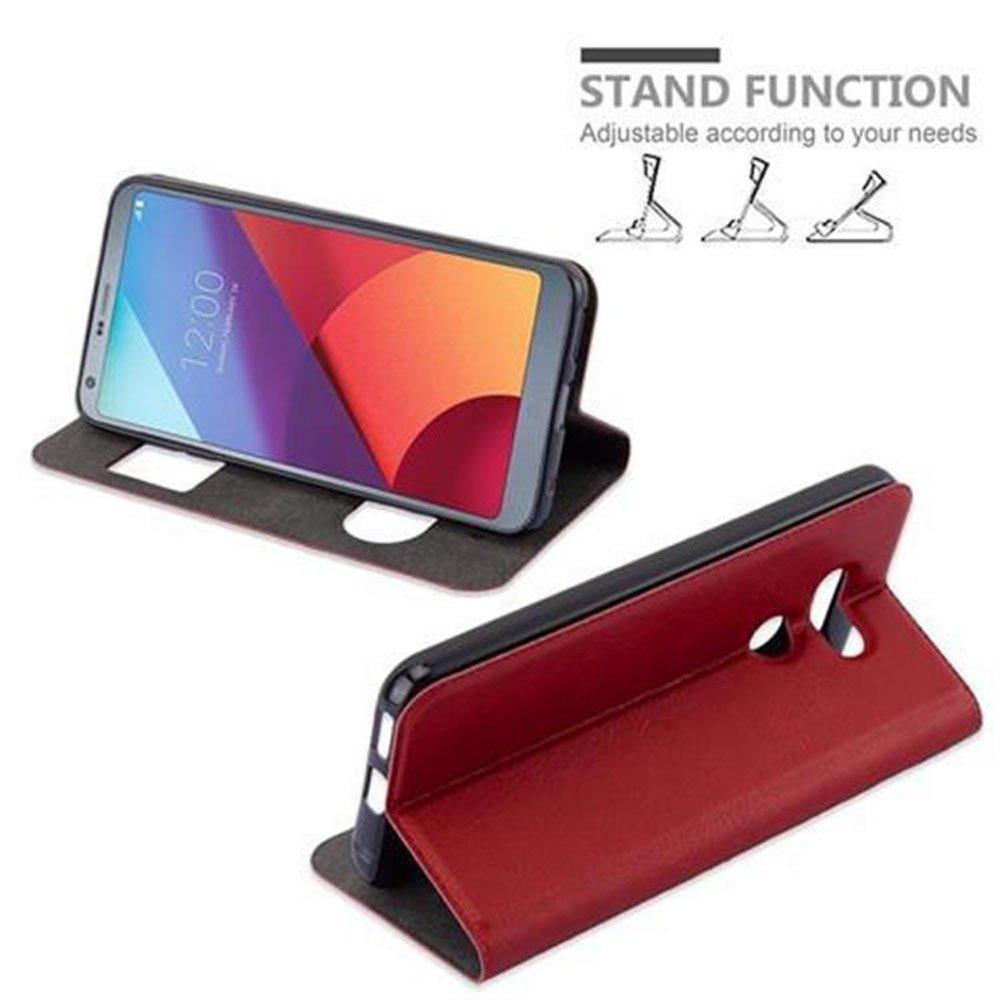 Cadorabo  Housse compatible avec LG G6 - Coque de protection avec fermeture magnétique, fonction de support et 2 fenêtres de visualisation 