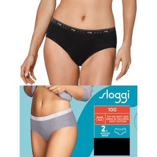 sloggi 100 Cotone Morbido Hipster Confezione da 2  