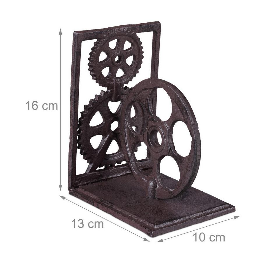 Northix  Serre-livres rétro en fonte 