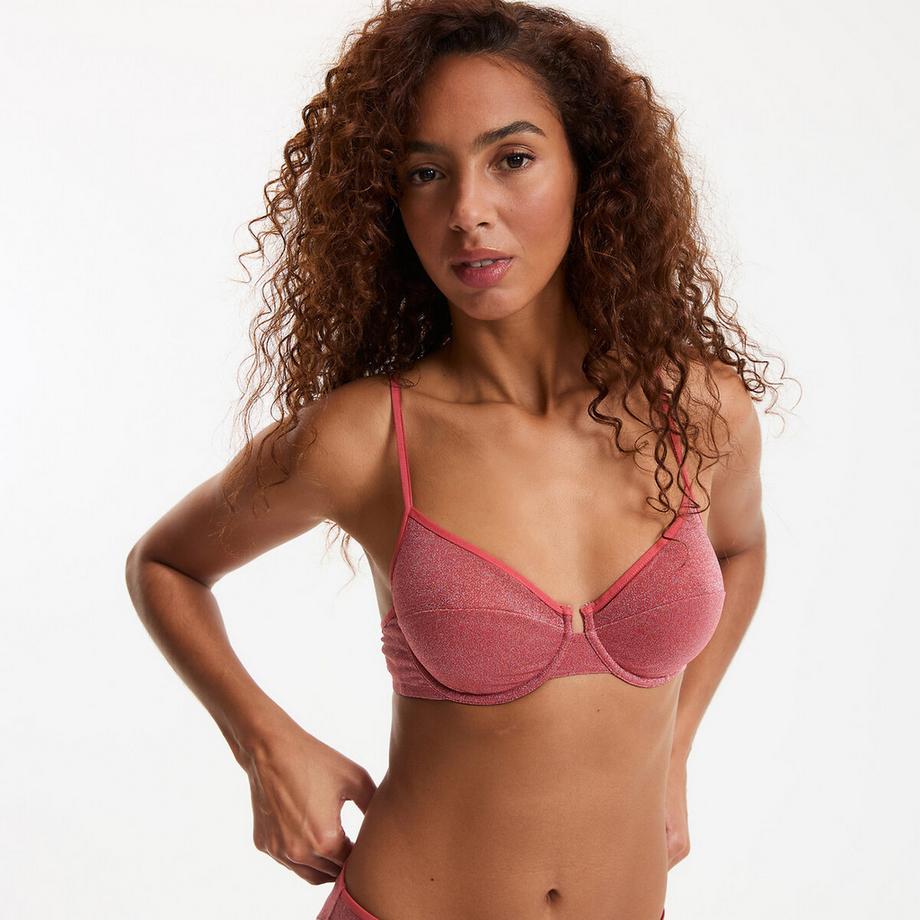La Redoute Collections BH TAMARA in Corbeille-Form aus Mikrofaser und metallisierten Garnen  