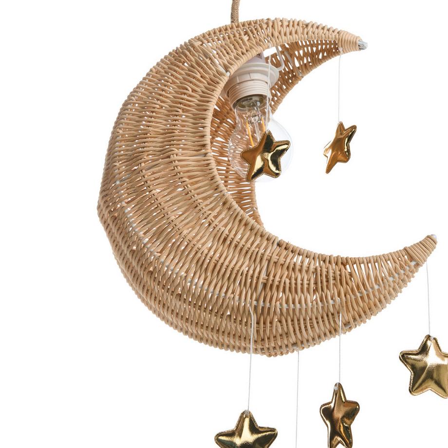 Beliani Lampe suspension en Rotin  ORCHON  