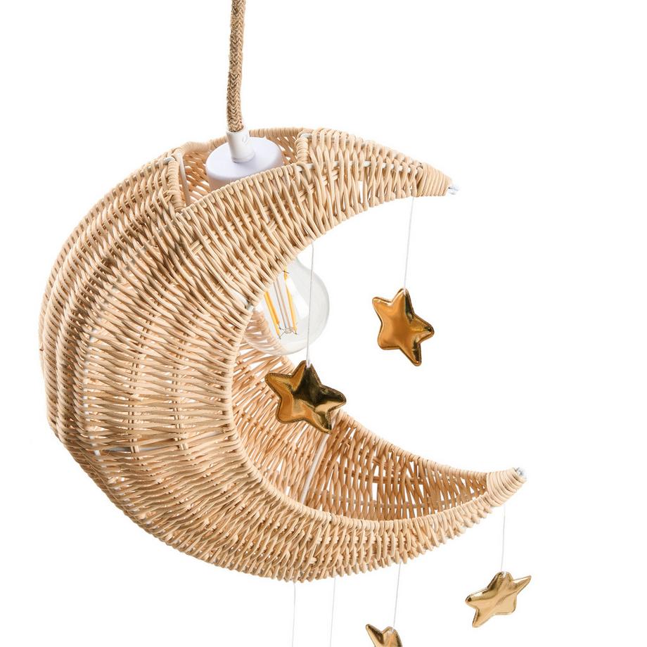 Beliani Lampe suspension en Rotin  ORCHON  