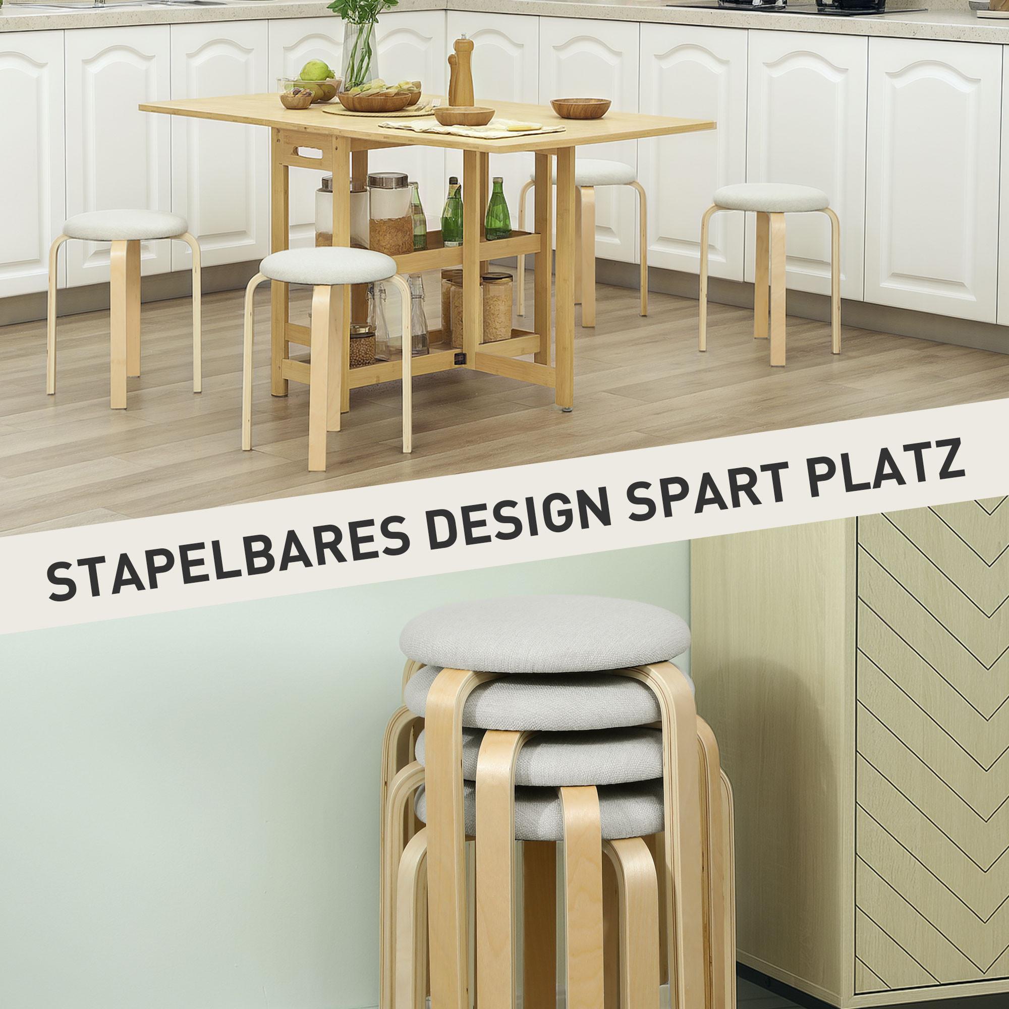 HOMCOM Tabouret de salle à manger  