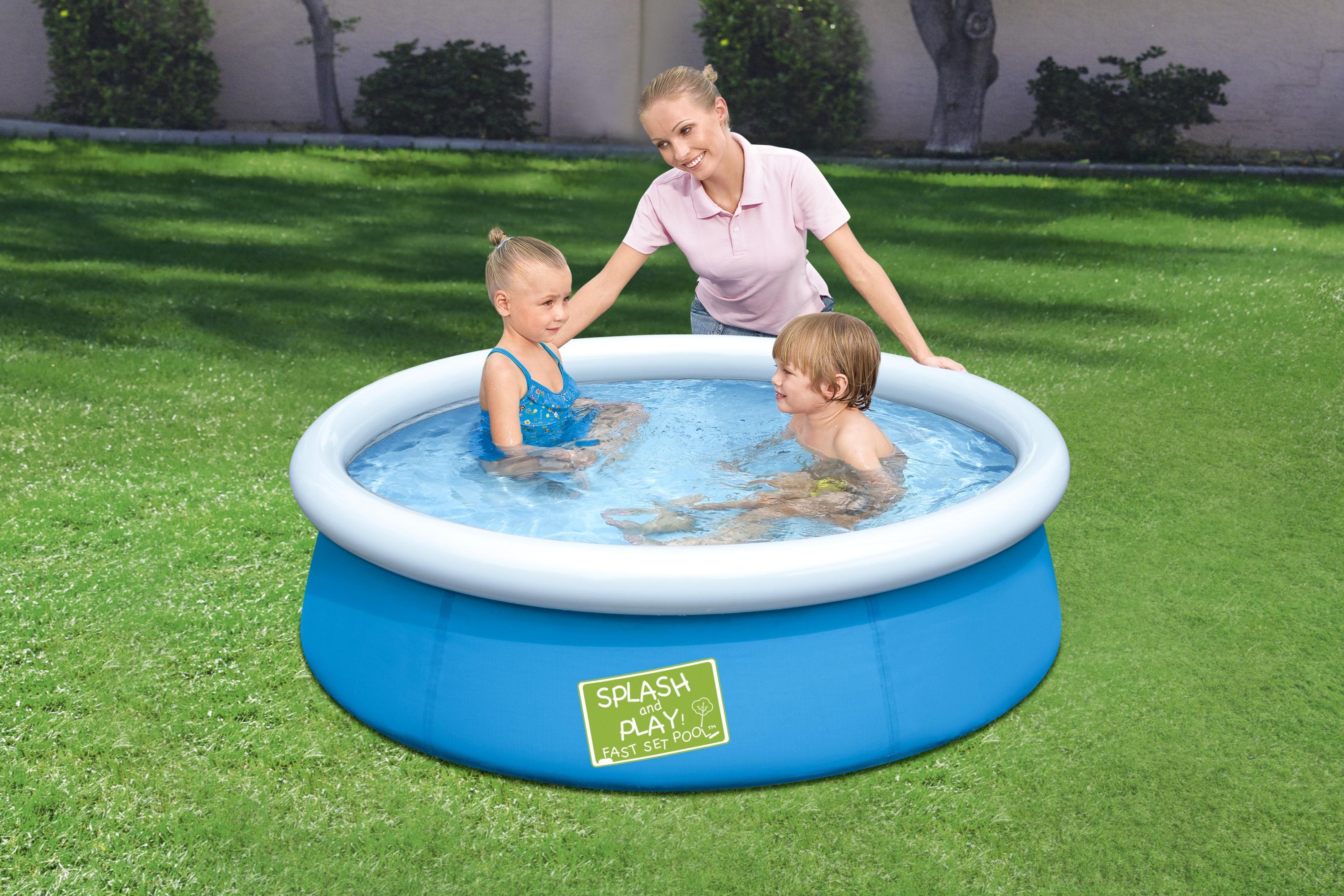 Bestway  Bestway Fast Set 57241 Aufstellpool Aufblasbarer Pool 477 l Blau, Gr�n, Orange 