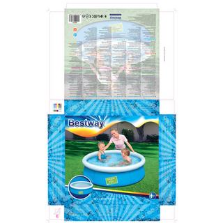 Bestway  Bestway Fast Set 57241 Aufstellpool Aufblasbarer Pool 477 l Blau, Gr�n, Orange 