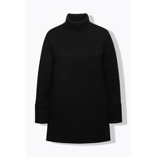 Ulla Popken Pull long Col roulé larges Bords-côtes  