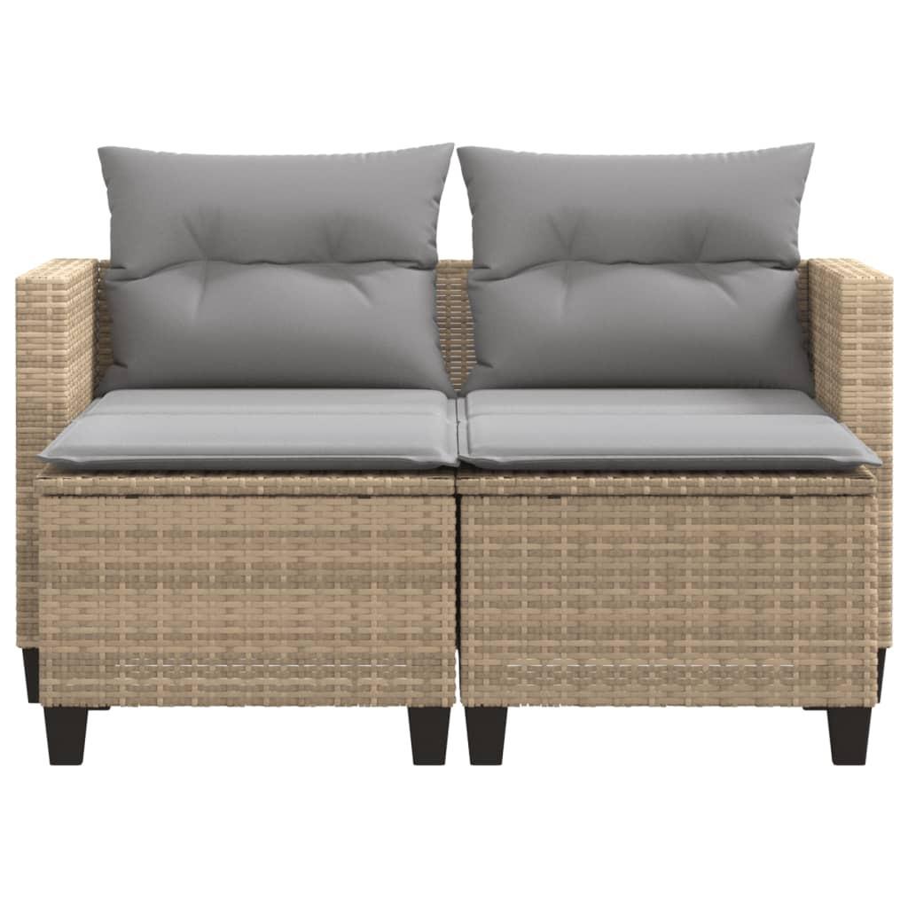 VidaXL Gartensofa poly-rattan  