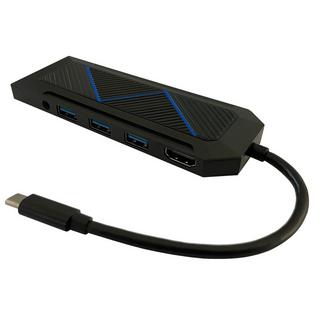 LC-POWER  LC-HUB-C-MULTI-6-RGB hub di interfaccia USB 3.2 Gen 2 (3.1 Gen 2) Type-C 5000 Mbit/s Nero 