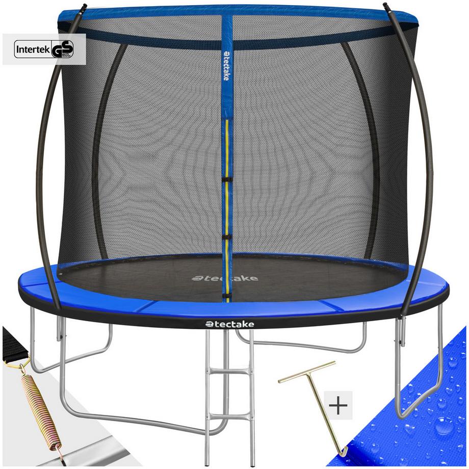 Tectake  Trampolin Jumpy Ø 305 cm, GS-zertifiziert mit Sicherheitsnetz 