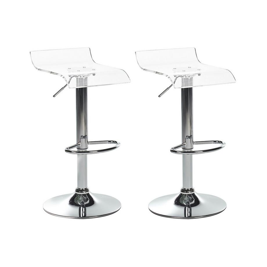 Lot de 2 chaises de bar en Acrylique  NEUM