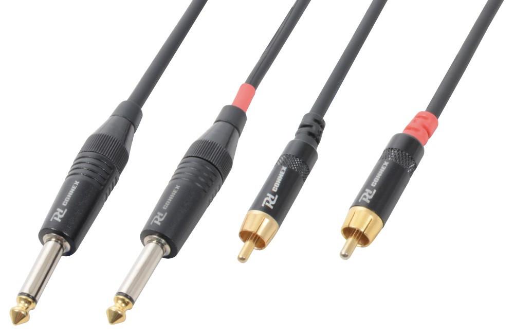 PD-Connex  PD-Connex CX74-6 câble audio 6 m 2 x 6,35 mm 2 x RCA Noir 