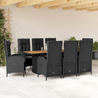 VidaXL set da pranzo da giardino Polirattan  