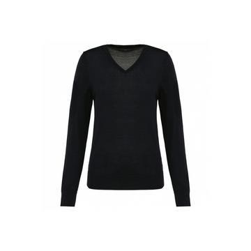 maglione da in lana merino con scollo a v