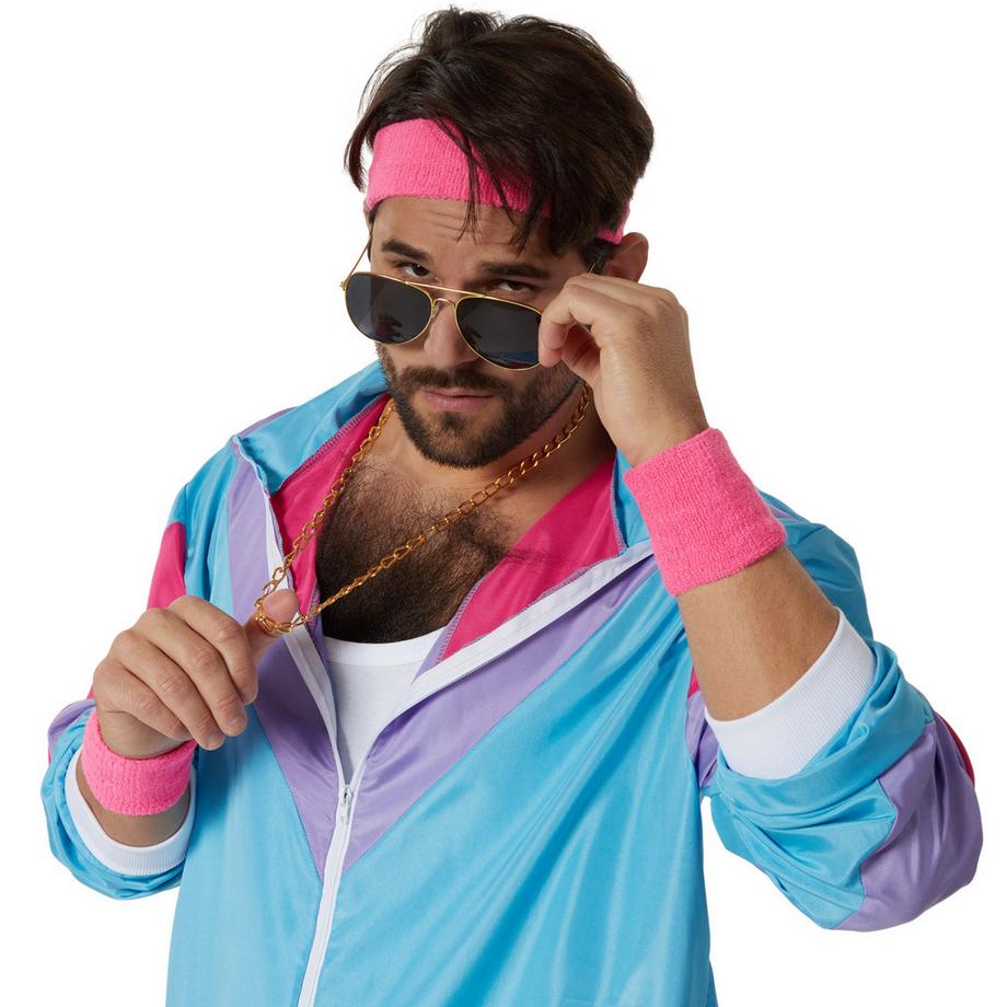 Tectake  Costume da uomo Tuta da jogging retrò anni '80 '90 