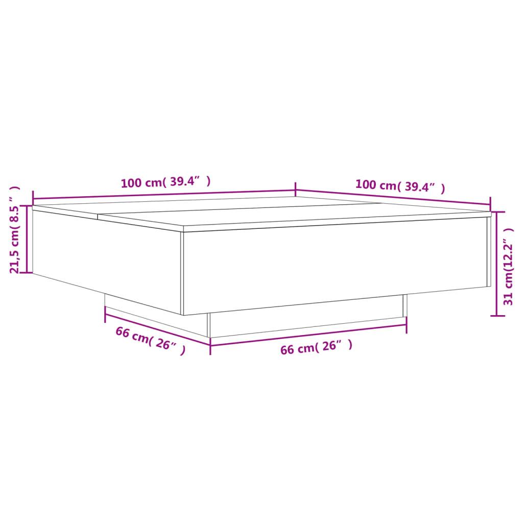 VidaXL Table basse bois d'ingénierie  