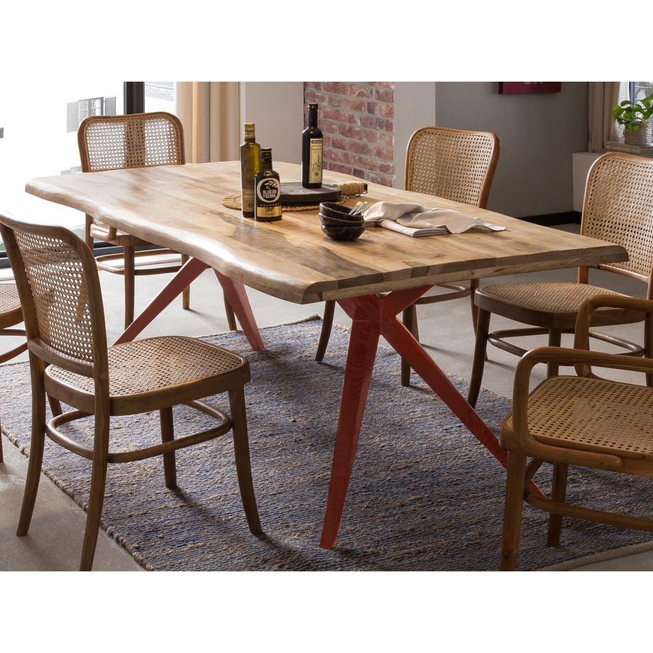 mutoni Table de salle à manger Nexia brun antique 220x100  