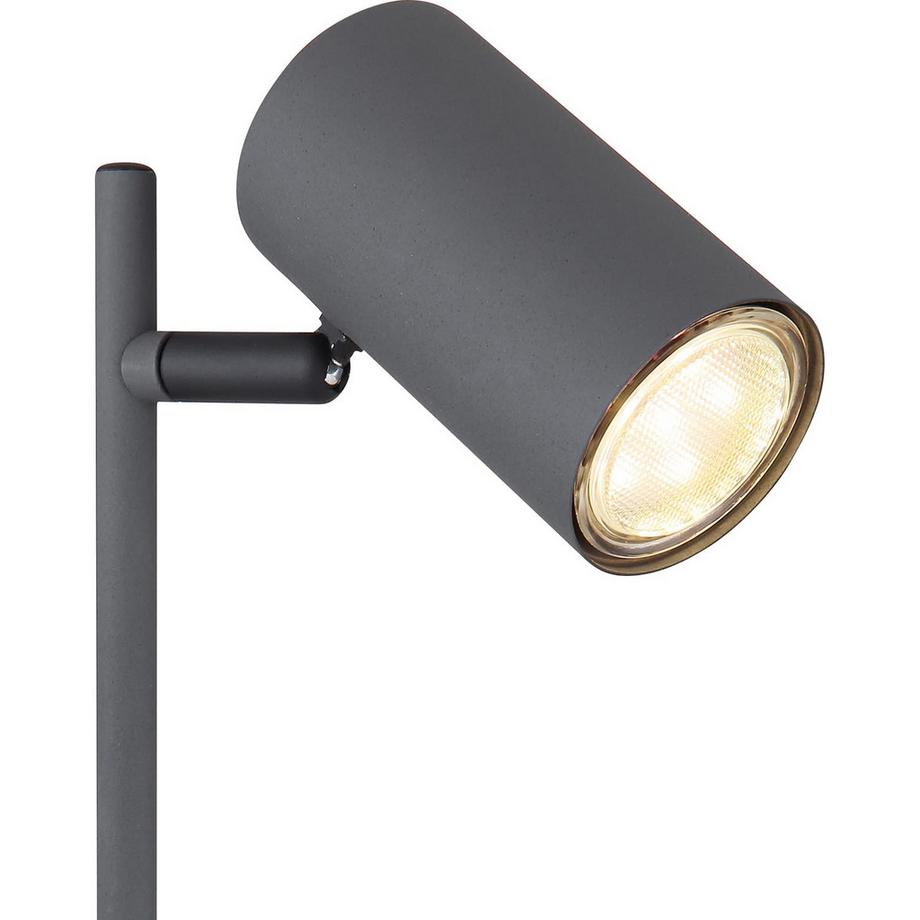 mutoni Lampe à poser Robby métal graphite 1xGU10 LED  