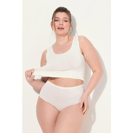 Ulla Popken  Slip a vita alta con tessuto incollato e senza cuciture per un look discreto 