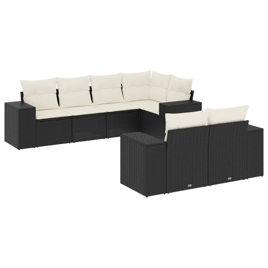 set divano da giardino Polirattan