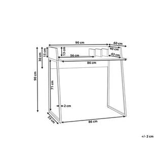 Beliani Table de bureau en MDF Moderne ANAH  