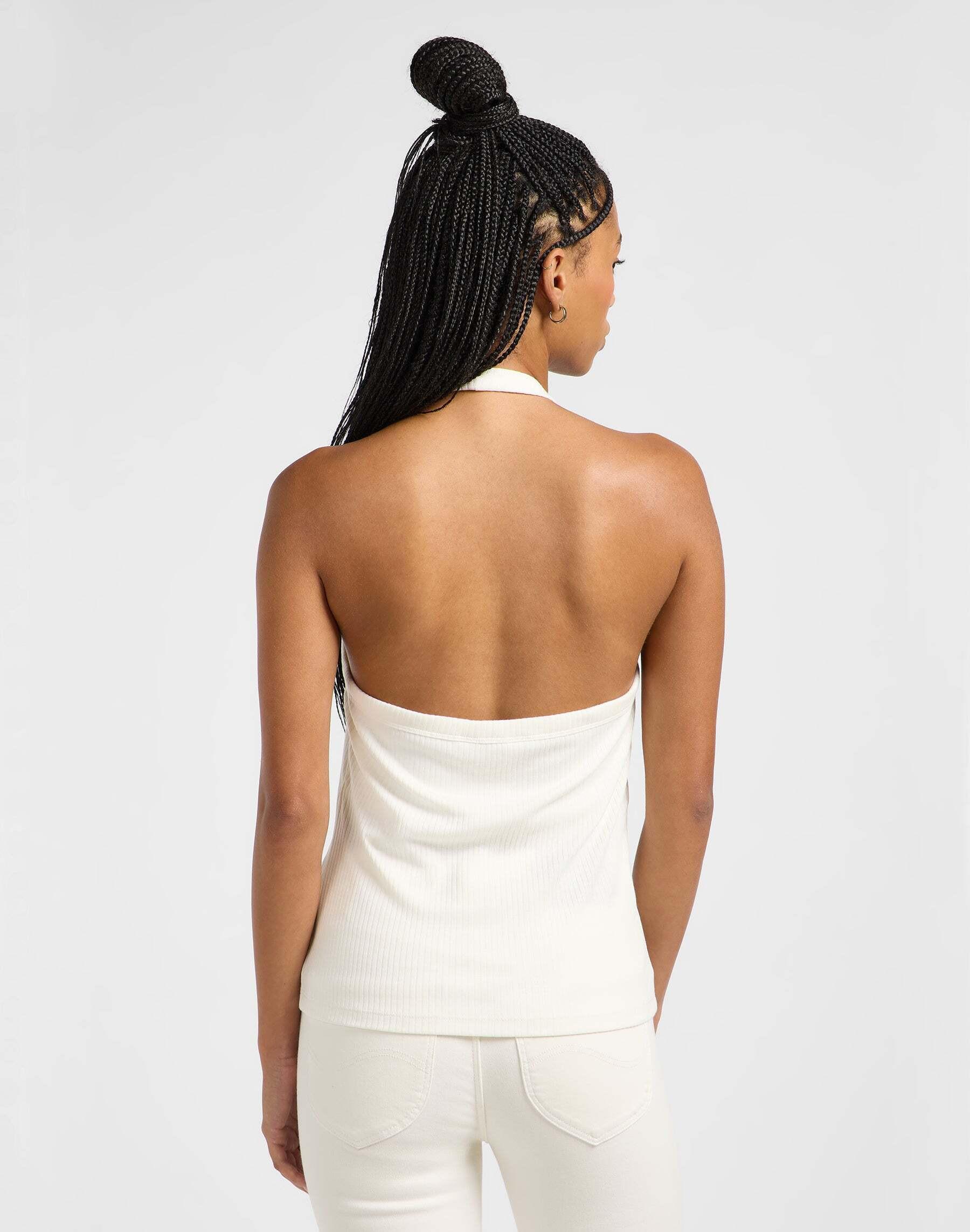 Lee  Top Open Back Halter Top 