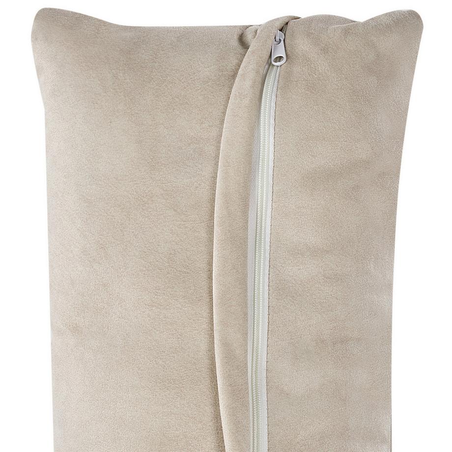 Beliani Eckmodul aus Samtstoff  HELLNAR  