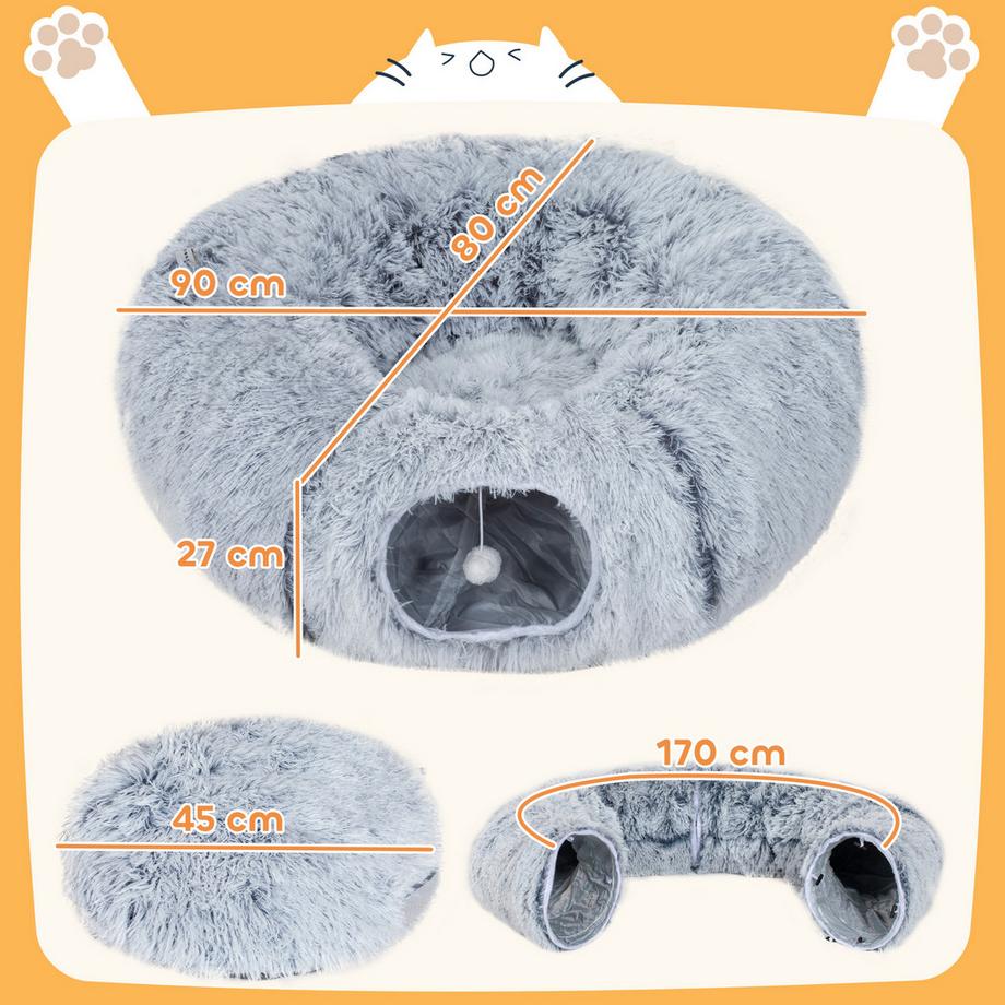 PawHut  Tunnel pour chat 