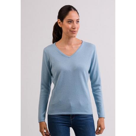 CASH-MERE.CH Pullover Cashmere Scollo a V  