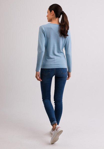 CASH-MERE.CH Pullover Cashmere Scollo a V  