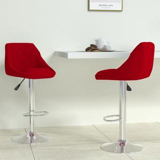 VidaXL Tabouret de bar velours  