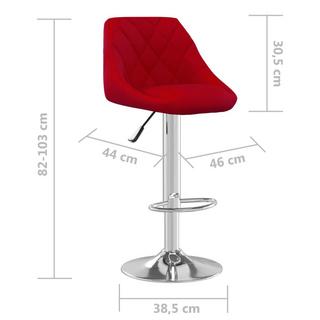 VidaXL Tabouret de bar velours  