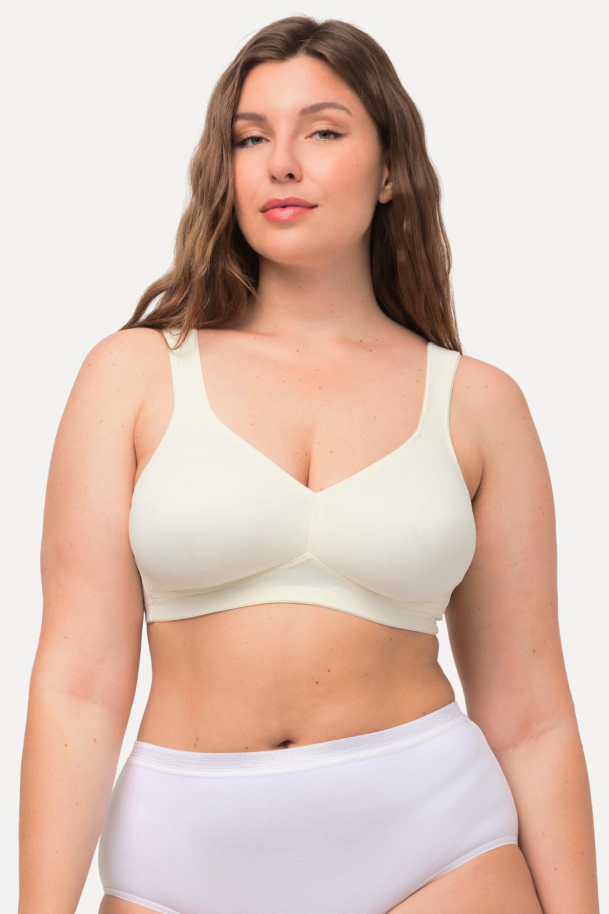 Ulla Popken  Reggiseno di microfibra traspirante con coppe preformate 