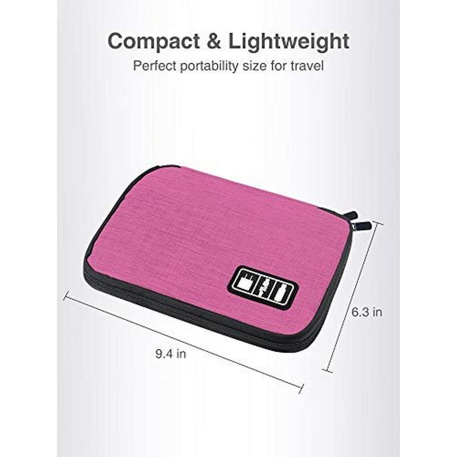 Only-bags.store  Kabeltasche Organiser, Reise-Elektronik-Kabel-Organisator Tasche, kleine Tech Pouch Technologie Ladekabel Tasche Festplatten Tasche Zubehör Tasche für Handy/USB/SD/Power Bank/Gadget/Ladegerät 