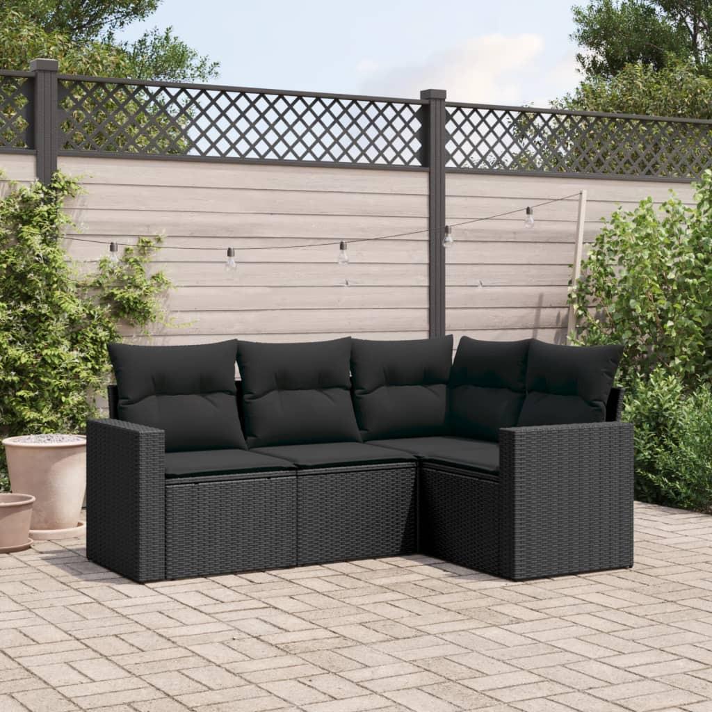 VidaXL set divano da giardino Polirattan  