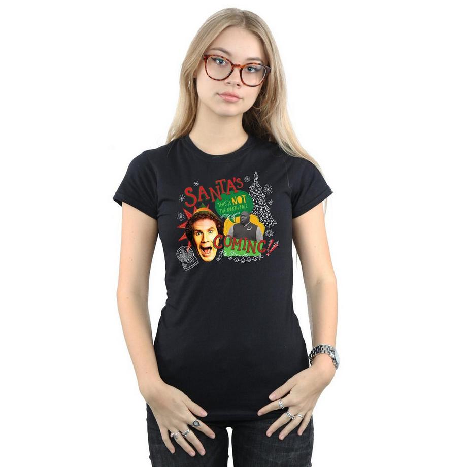 Elf Santa's Coming T-Shirt  