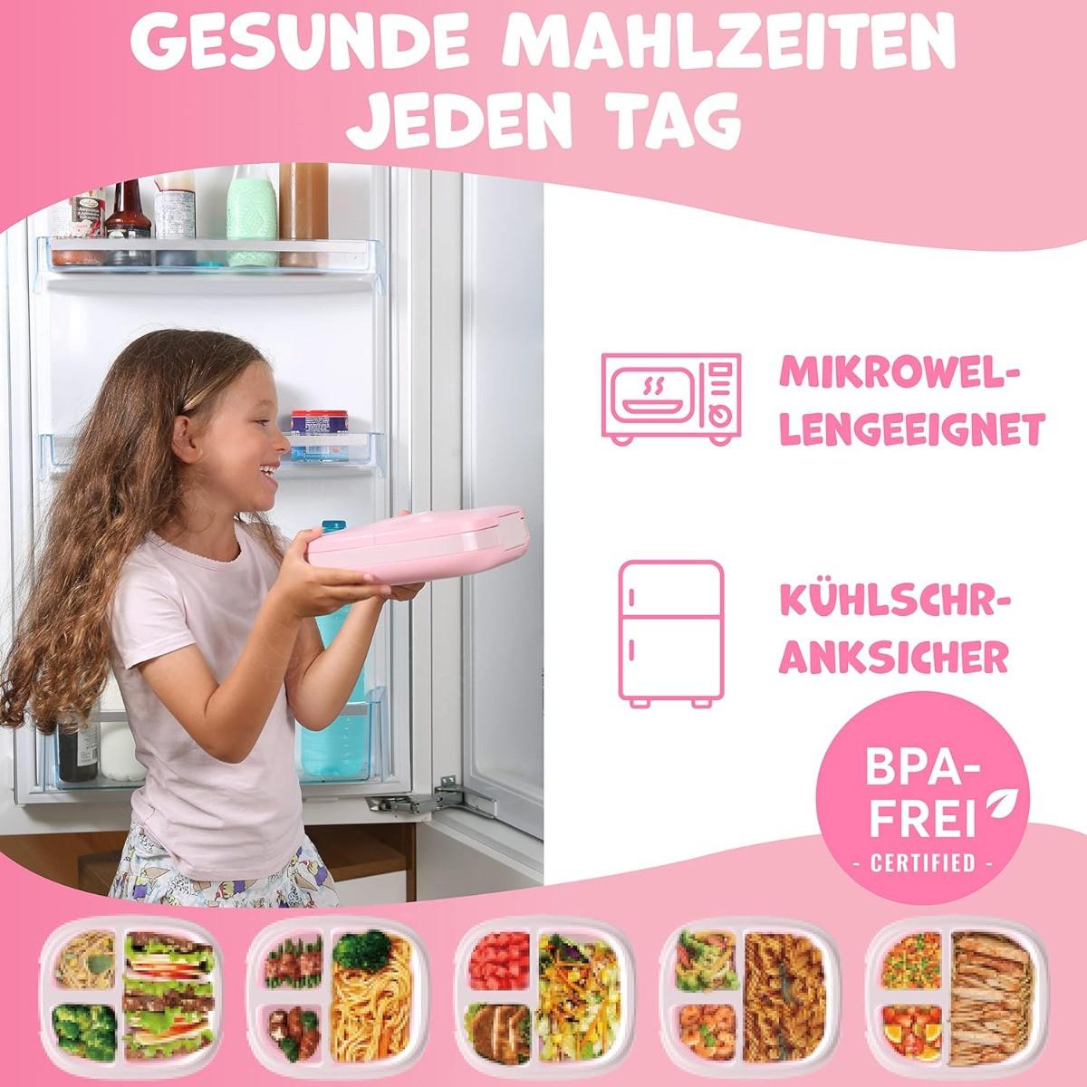 Umami Boîte à bento pour enfants rose  