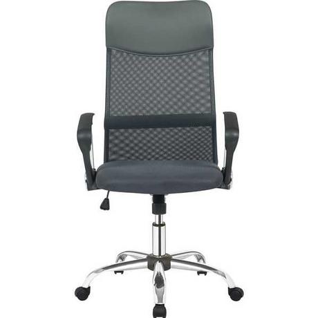 mutoni Chaise de bureau pivotante noire avec filet  