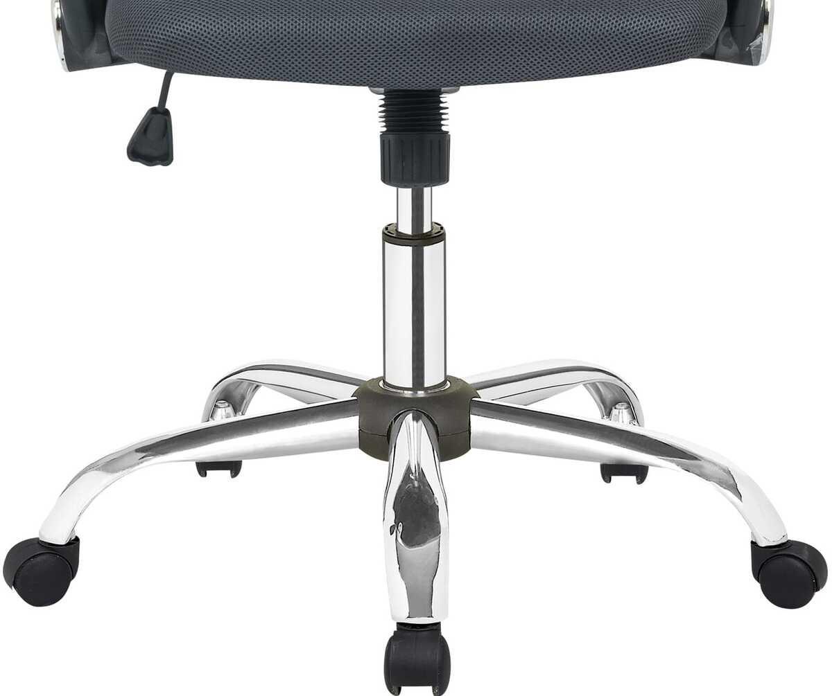 mutoni Chaise de bureau pivotante noire avec mesh  